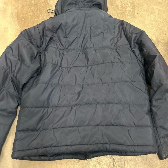 Tumi navy hooded puffer lightweight coat - Picture 5 of 6